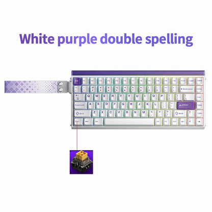 AULA HERO 84 HE Wired Mechanical Keyboard Music Rhythm RGB Backlit Magnetic Switch 8K Return Rate 128K Scan Rate Gaming Keyboard