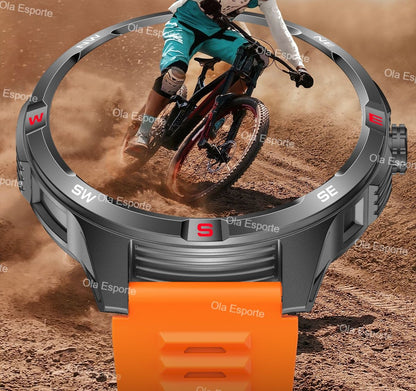 T-Rex 3 Military 1000mAh Battery Smart Watch 10ATM Waterproof GPS Track Compassr Bluetooth Call AMOLED Men Swim Sport Smartwatch