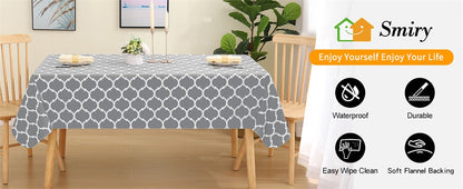 Olanly PVC House Table Cloth Rectangular Tablecloths Waterproof Table Mat For Coffee Table Banquet Decoration Dining Table Cover