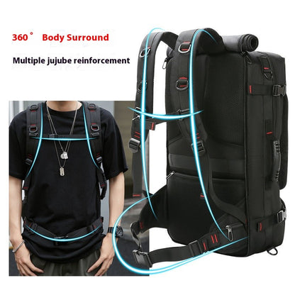 Mochila de Viagem Grande Capacidade 50L 70L Esportes Treino Fitness Bolsa Independente para Sapatos Bolsas para Laptop