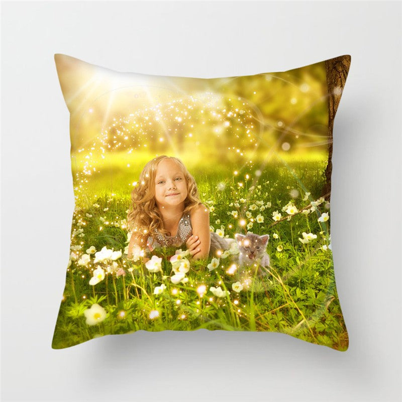 MIAOTU Custom Cushion Cover DIY Customized Throw Pillow Home Decorative Square Wedding Pets Baby Print Pillowcase Drop Shipping