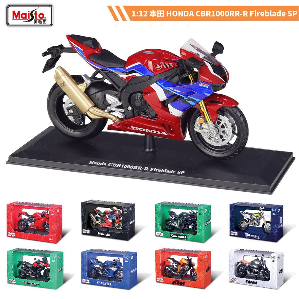 Maisto 1:12 Honda Cbr1000rr-r Cbr1000rr 1000 rr Fireblade Sp Simulação de Carro de Corrida Modelo de Moto de Liga Com Base Brinquedos e Presentes