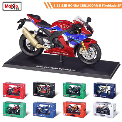 Maisto 1:12 Honda Cbr1000rr-r Cbr1000rr 1000 rr Fireblade Sp Simulação de Carro de Corrida Modelo de Moto de Liga Com Base Brinquedos e Presentes