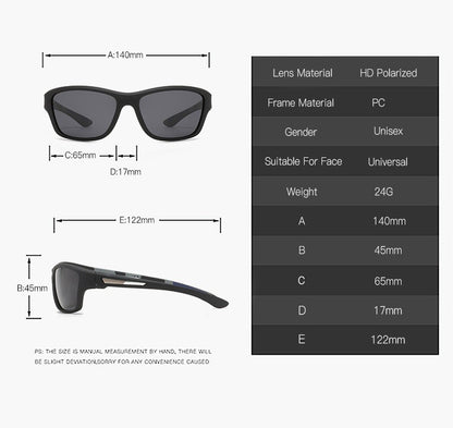 Fashion Polarized Sports Sunglasses With Chain Men Women Brand Designer Retro Sun Glasses Cycling Climbing Fishing UV400 Eyewear