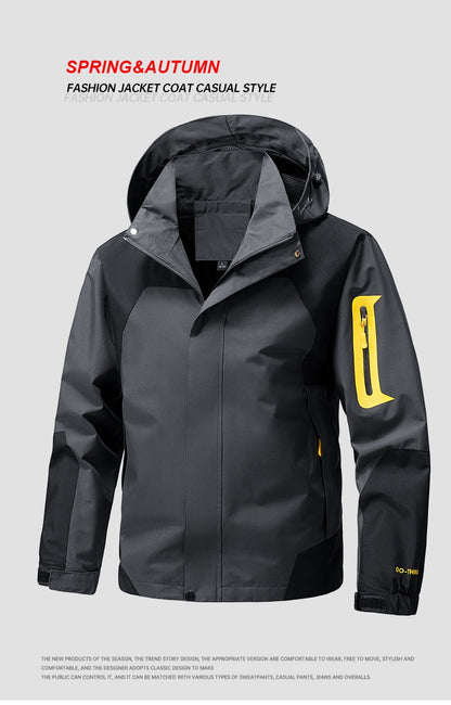 CHRLCK Unisex Waterproof Running Jackets Windproof Windbreakers Spring Autumn Women Hiking Camping Fishing Trekking Coats