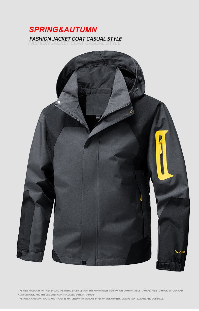 CHRLCK Unisex Waterproof Running Jackets Windproof Windbreakers Spring Autumn Women Hiking Camping Fishing Trekking Coats