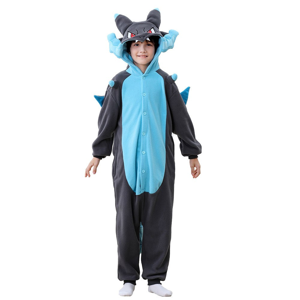 Dragon Cosplay Boys Girls Halloween Costume Anime Onesies Party Jumpsuit Festival Gift Funny Cute Clothes Button Closure
