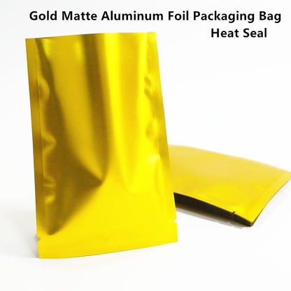 100pcs Silver Aluminum Foil Zip-lock Bags, Food Grade Aluminized Mylar Zipper Self Sealing Pouches for Cloth / Snacks Packaging