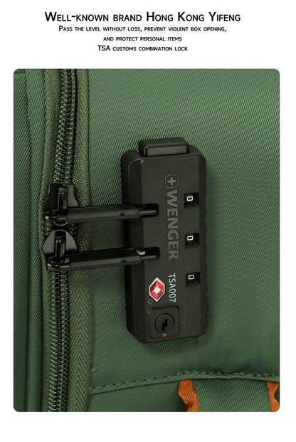 Mala de Viagem Feminina Leve Oxford Canvas 28 Polegadas Ultra-Leve Macia