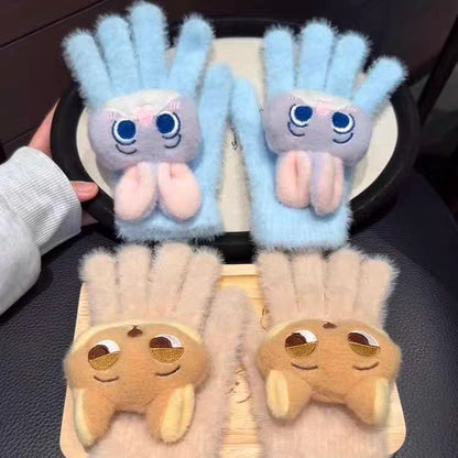 Zootopia Disney Luvas Casal Novo Kawaii Judy Nick Luvas Meninos Meninas Inverno Quente Luva Mulheres Homens Roupas Acessórios Presente