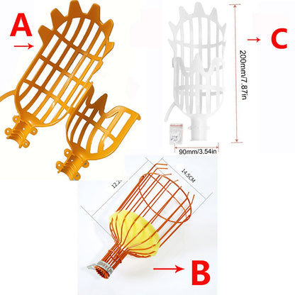 Metal/Plastic Fruit Picker Head Without Pole Fruit Collector Harvest Picking Apple Citrus Pear Garden Hand Tools