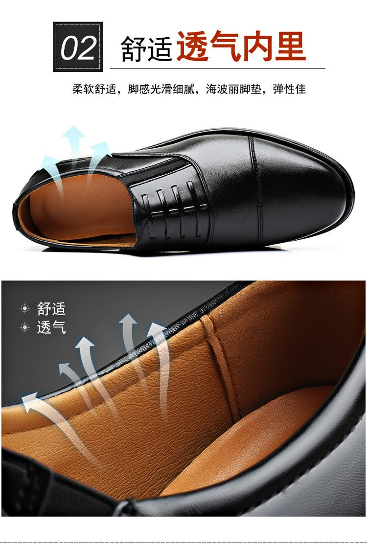 Mens Formal Leather Shoes Slip on Dress Wedding Casual Flats Luxury Walking Oxfords Office Work Zapatos Para Hombre Plus Size