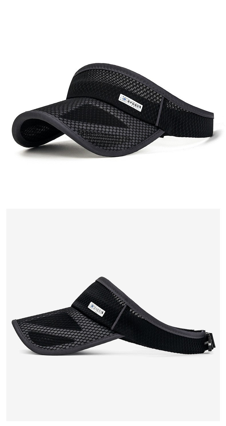 New Summer Sports Women Mesh Extended Brim Air Sun Hats Visor UV Protection Top Empty id Outdoor Men Golf Running Sunscreen Cap