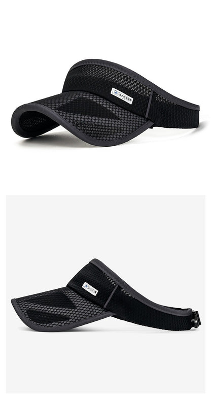 New Summer Sports Women Mesh Extended Brim Air Sun Hats Visor UV Protection Top Empty id Outdoor Men Golf Running Sunscreen Cap