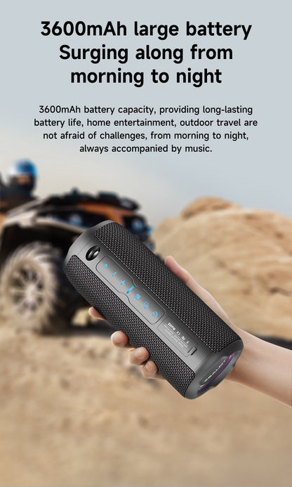 ZEALOT-S49PRO Portable Bluetooth Speaker 20W IPX6 Waterproof Powerful Sound Box Bass Boost Dual Pairing True Wireless Speaker