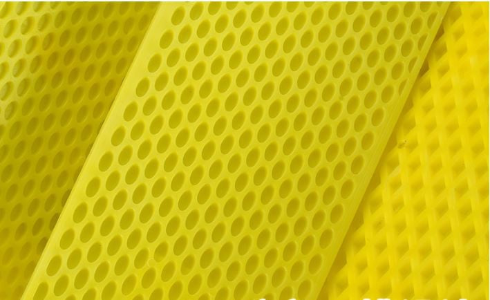 1 unidade de espátula de plástico temperado 370*190*5mm com furos, ferramenta manual de construção para argamassa de diatomáceas/fibrocimento