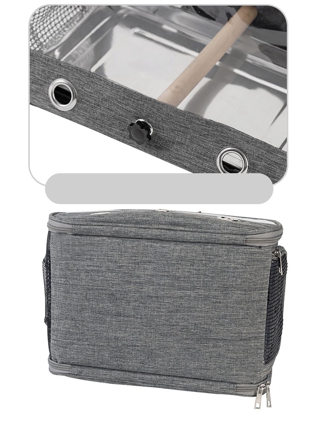 Bolsa de transporte portátil para pássaros pequenos, para papagaios, periquitos, com janela lateral de acesso, dobrável, para uso externo
