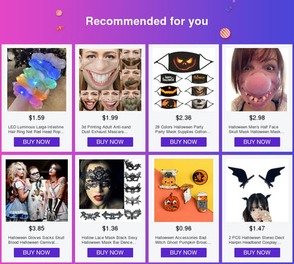 Halloween Men's Half Face Skull Mask Halloween Mask Party Cosplay Costume Halloween Party Horror Mask