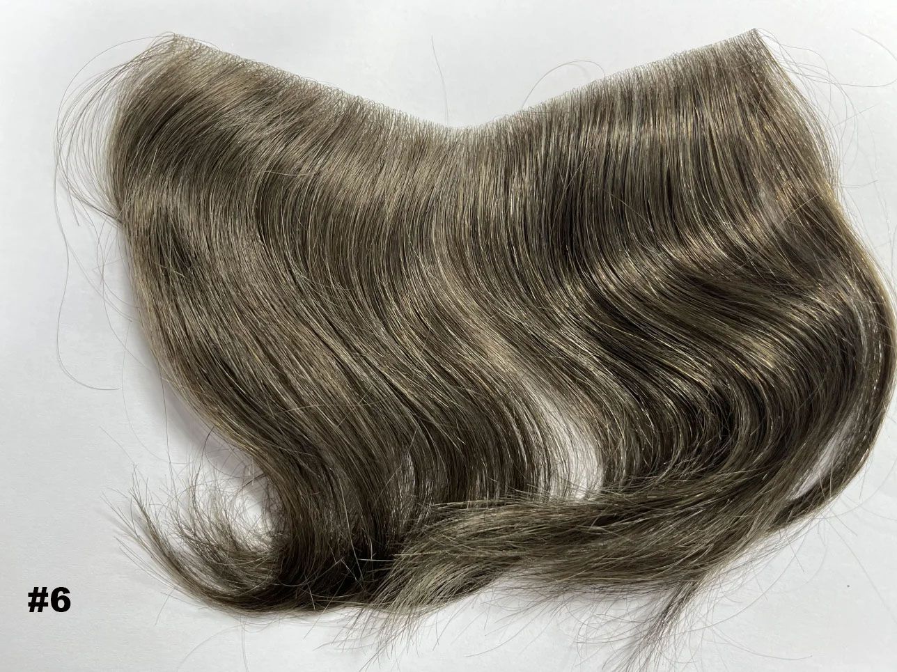 Prótese Capilar Masculina Frontal Fina de PU, com linha do cabelo natural, estilo V, em cabelo humano loiro, sistema de substituição capilar para homens