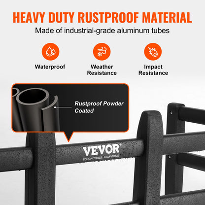 Extensor de Caçamba SucceBuy, Extensor Retrátil de Alumínio para Tampa Traseira, Comprimento Ajustável de 51,6"-64"/55,5"-68", Compatível com Tacoma Ranger etc.