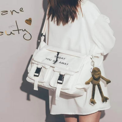 Nylon Crossbody Bags for Men Women Large Capacity Handbags Shoulder Bag Casual Youth Canvas Messenger Bag Student School Bags