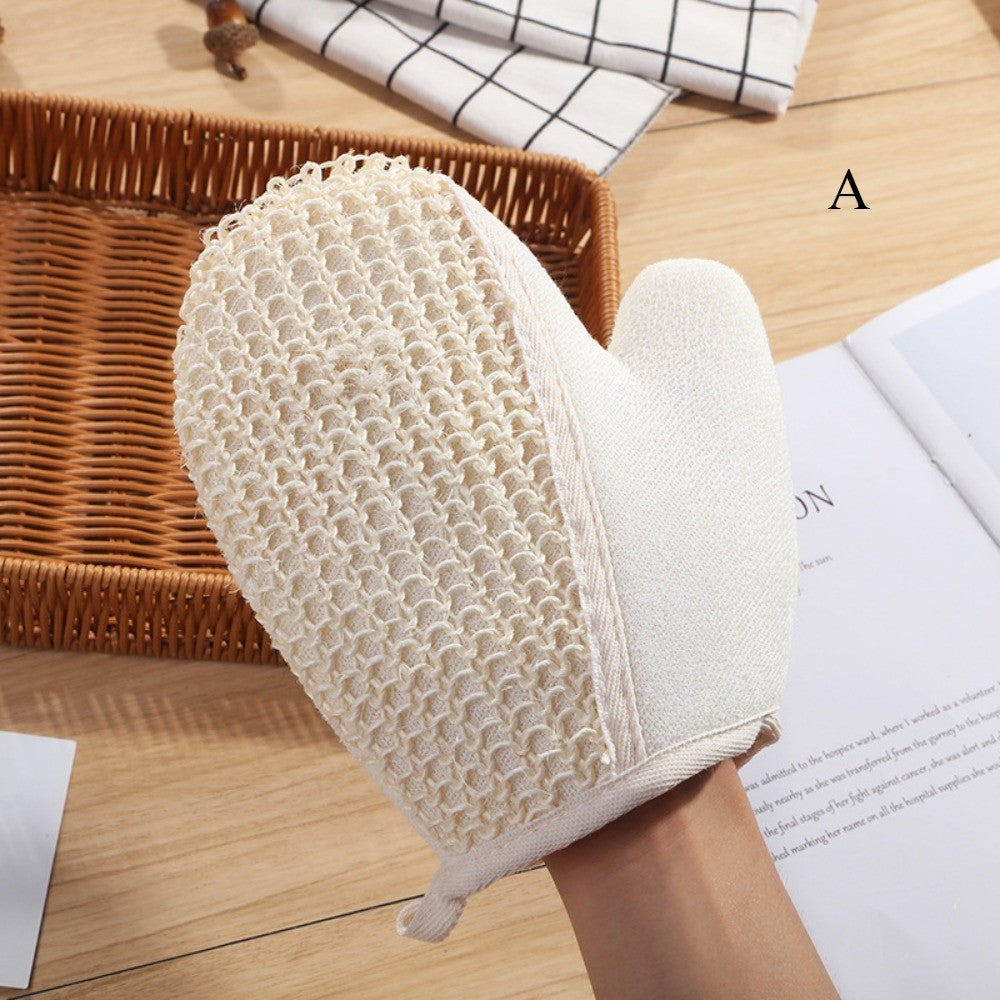 Bath Body Scrub Gloves Exfoliating Back Gloves Dead Skin Remover Double Sided Shower Brush Massage Cleansing Towel Bathing Tools