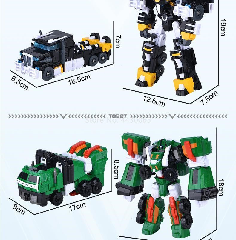 Galaxy Detectives Tobot Carro de Transformação Robô Brinquedo Coreia Desenhos Animados Irmãos Anime Tobot Deformação Tanque Carro Brinquedos Presente