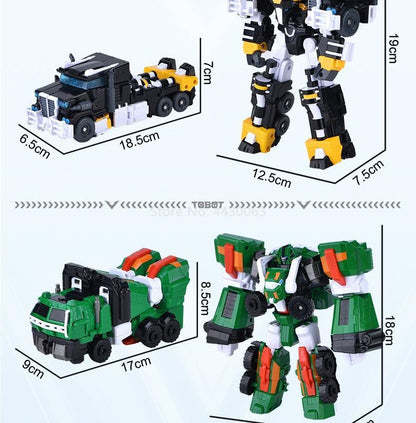 Galaxy Detectives Tobot Carro de Transformação Robô Brinquedo Coreia Desenhos Animados Irmãos Anime Tobot Deformação Tanque Carro Brinquedos Presente