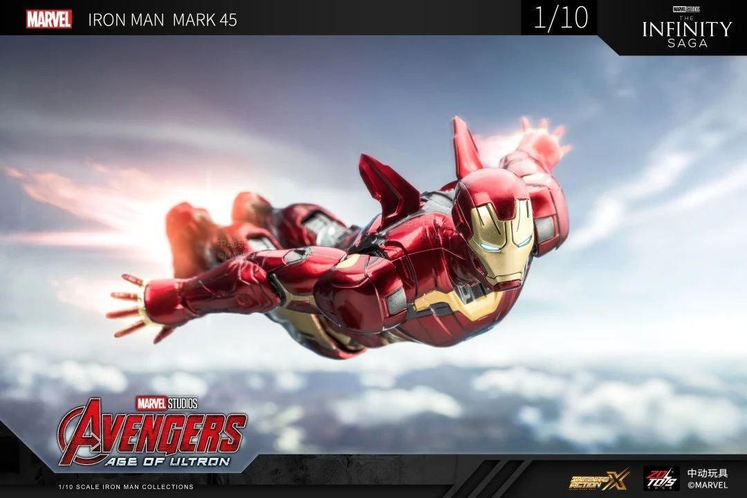 ZD Original Iron Man MK30 Blue Steel 1/10 Iron Patriot MK3 Marvel legends War Machine 10th Anniversary Action Figure Model Gift
