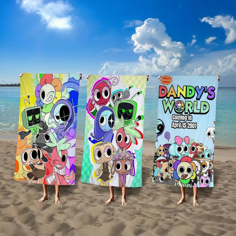 Popular Game D-Dandys World Pretty Beach Towel For Kids Personalized Bath Towel Pool Towel Vacation Gift Picnic Towel Party Gift
