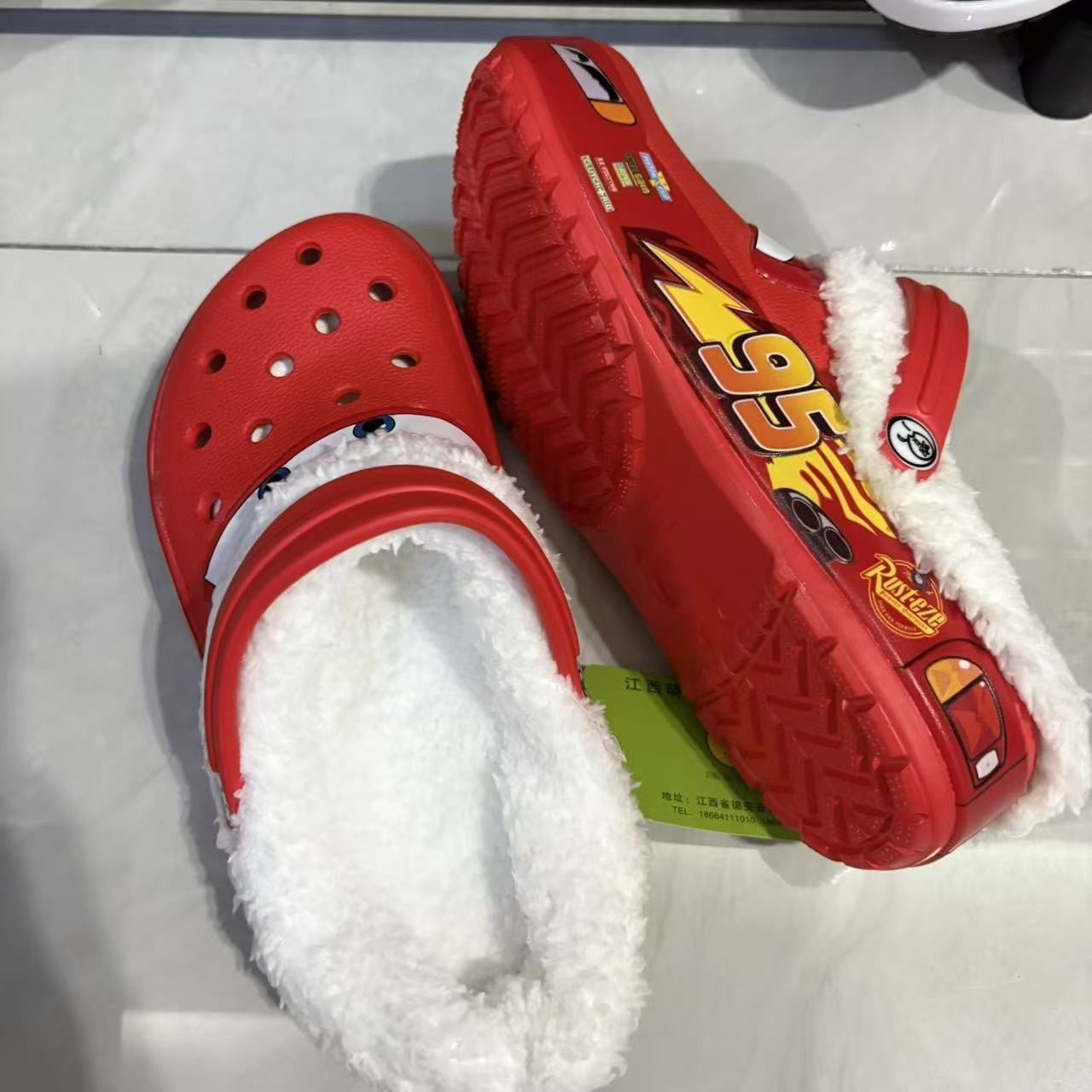 Chinelo Sólido de Desenho Animado Hot Anime Disney McQueens Pixar Impermeável Sandálias Casuais Respiráveis Sapatos Eva com Tira no Tornozelo Presentes