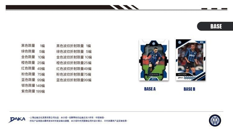 Cartas Colecionáveis Daka 2024-2025 Melhores Jogadores Manchester City Juventus AC Milan Internazionale Milano Estrela do Futebol Caixa de Presente Oficial
