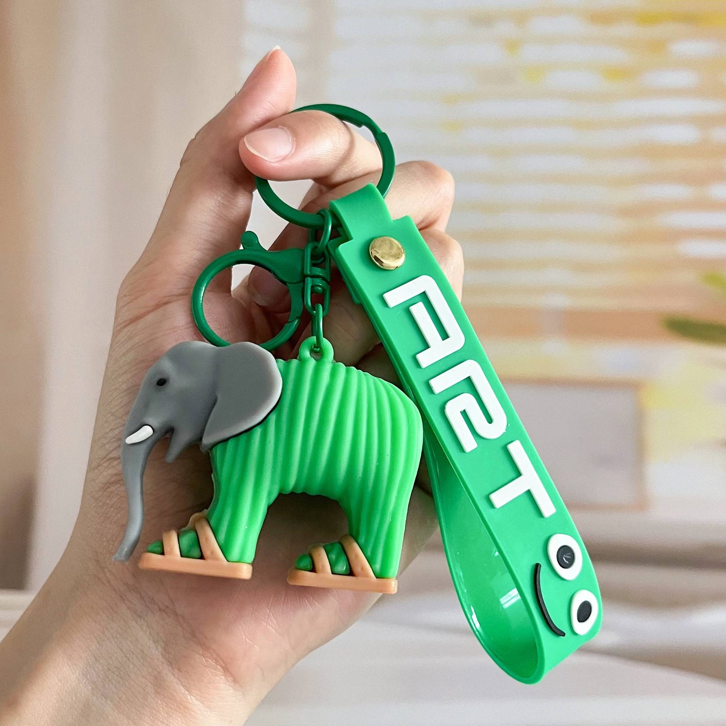 Italian Brainrot Keychain Accessories, Tungtungsahur Whimsical Abstract Mirage Creature Designs Bag Charm