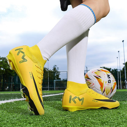 New Men Soccer Shoes Adult Futsal Sport Indoor Football Boots Cleats Non-Slip Boys Grass Ultralight Turf Comfortable Match