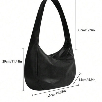 Vintage Style Men's Crossbody Bag?? Large Capacity ??Large Size?? Messenger Bag PU Leather Pleated Tote Bag?? Daily Use??