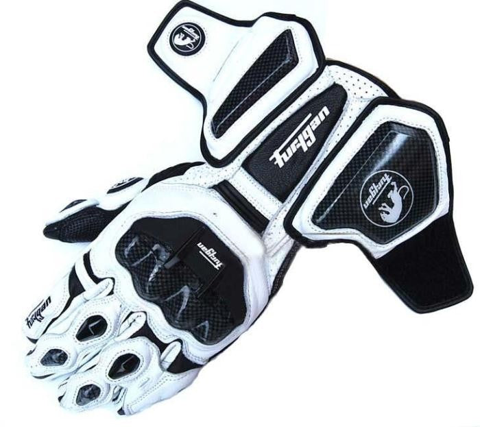 Luvas de Couro Genuíno para Motociclistas Masculinas Luvas de Motocross Corta-vento para Pilotagem ao Ar Livre Equipamento de Proteção para Motociclismo com Tela Sensível ao Toque