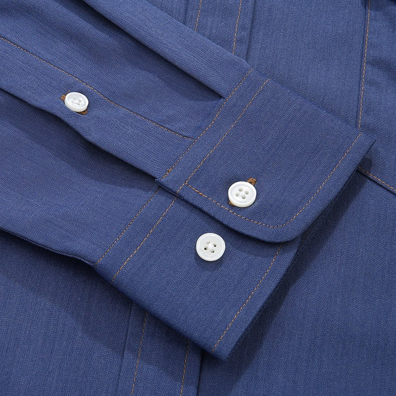 Men Shirt Denim Oversize 6XL 7XL 8XL 10XL Plus Size Fashion Casual Cowboy Blue Pockets Loose Long Sleeve Cotton High Quality