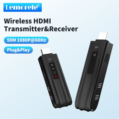 Transmissor e Receptor HDMI sem fio Lemorele 1080P Reunião Transmissor de Áudio Bluetooth para Laptop TV Projetor Monitor Câmera