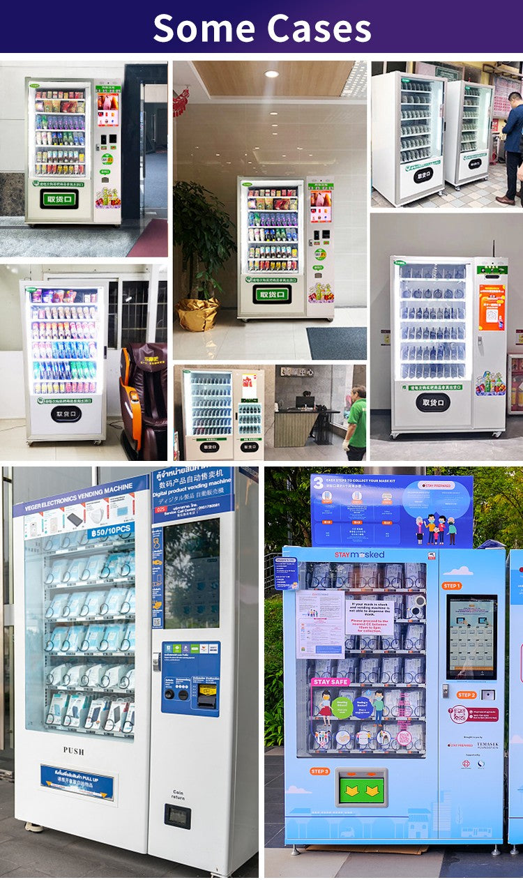 Customized Wrap Small Snack and Lash Vending Machine Features SDK Function and Credit Card Payment System