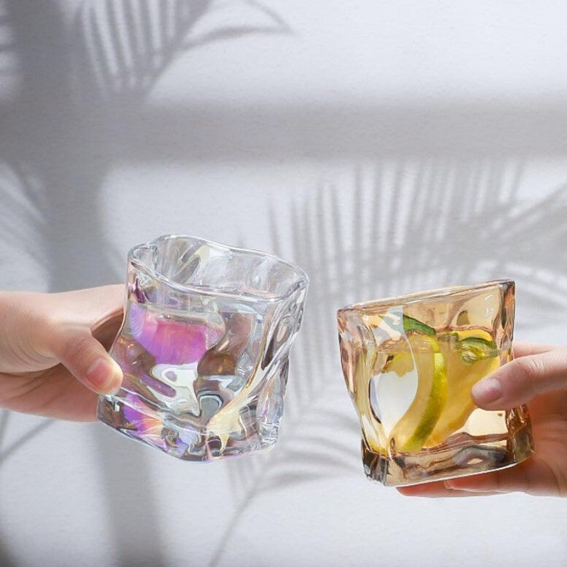 Copo de uísque cinza-fumaça 190ml, copo Old Fashioned de base pesada, conjunto de presente para bar, caneca de cerveja de cristal, direto da fábrica