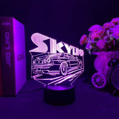Sports Car 3d Illusion Lamp for Kids Bedroom Decor Nightlight Touch Sensor Atmosphere Birthday Gift Supercar Led Night Light