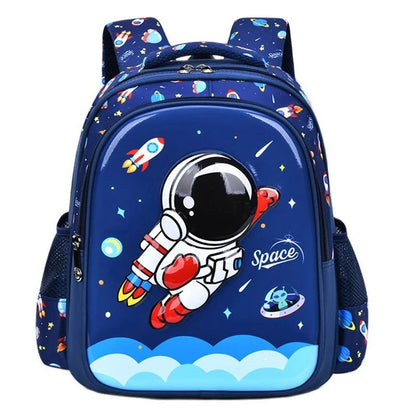 Bolsa de ombro infantil, desenho animado 3D estereoscópico, mochila escolar de astronauta, mochila infantil impermeável, sonho de menino, ensino fundamental