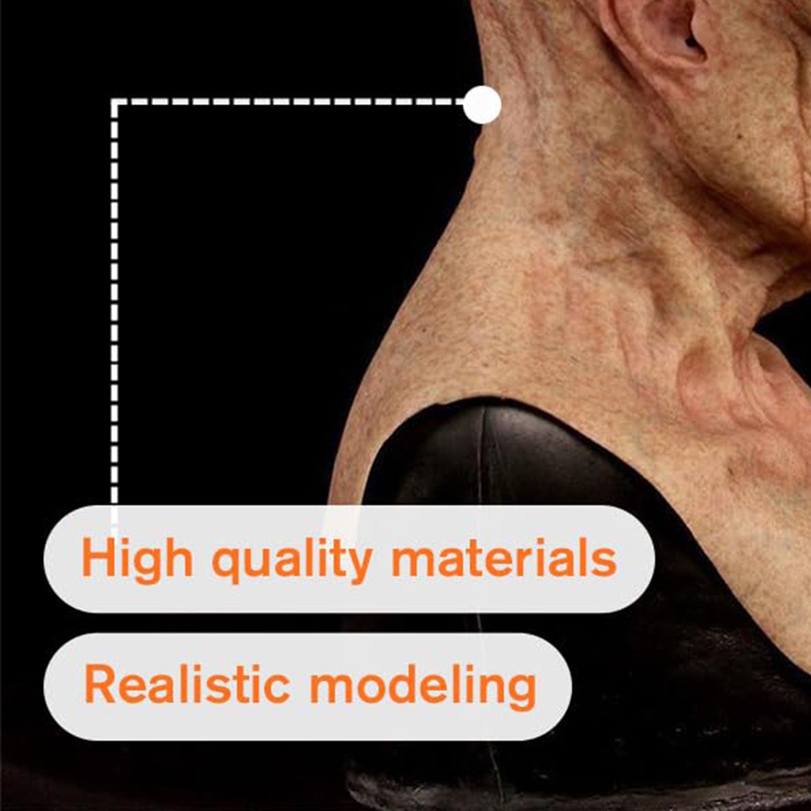 Funny Alien Mask Halloween Cosplay Costume Accessory for Party and Event with Silicone Material for Kids and Adults