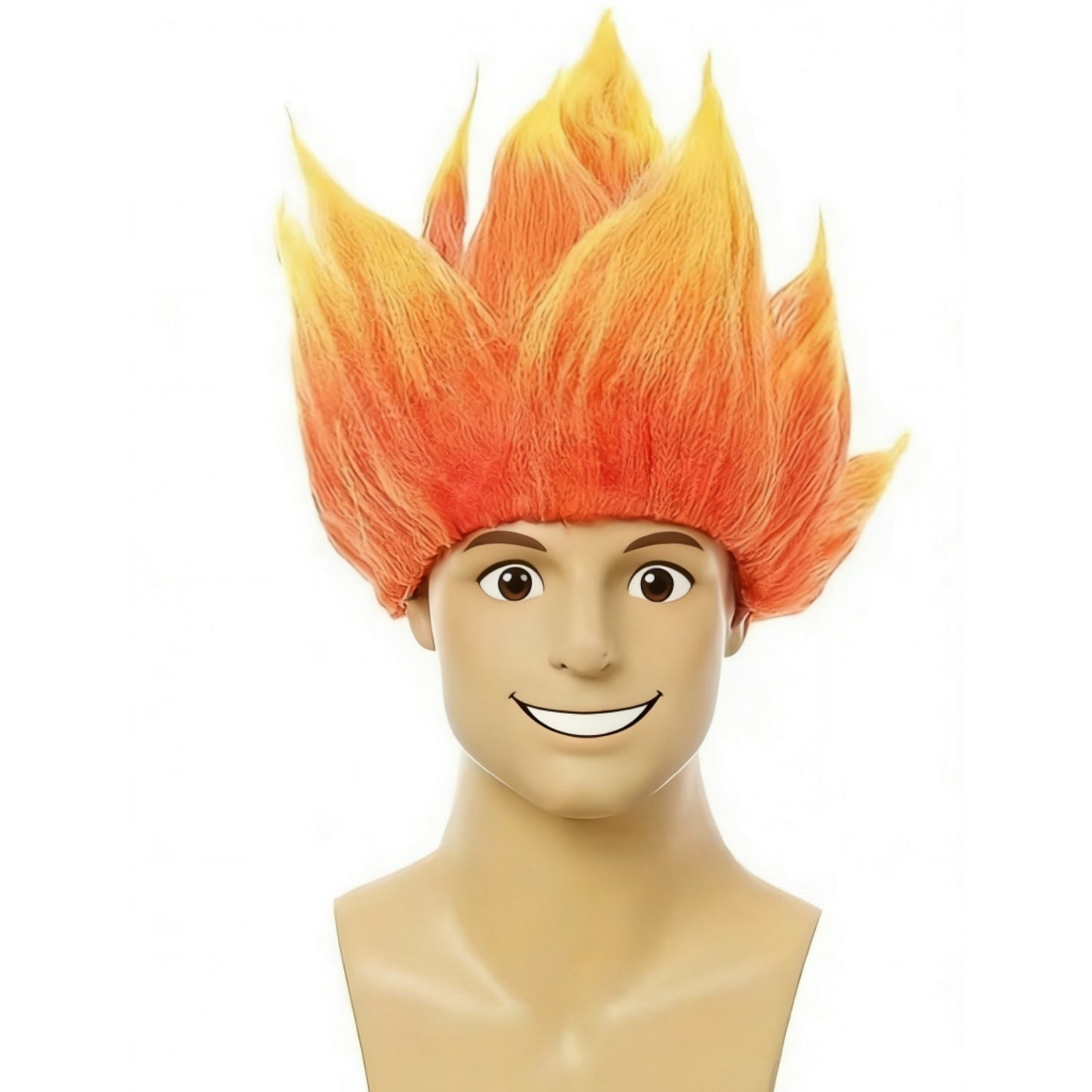 Halloween Adult Men Z Cosplay Saiyan Wigs Goku Anime Costume Party Dress Up Youth Flame Blue Yellow Green Red Wig Carnival Hair