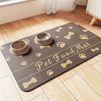 Jogo Americano para Cães e Gatos, Tapete Comedouro, Bebedouro, Alimentação para Cães e Gatos, Tapete de Secagem Rápida, Impermeável, Almofada para Comedouro de Animais de Estimação