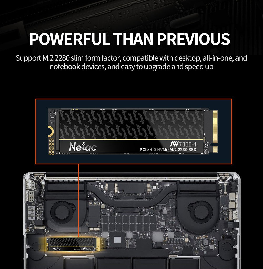Netac SSD NVMe M.2 1TB 2TB 4TB M2 2280 PCIe 4.0x4 SSD PS5 Disco Rígido Interno de Estado Sólido para Notebook Desktop