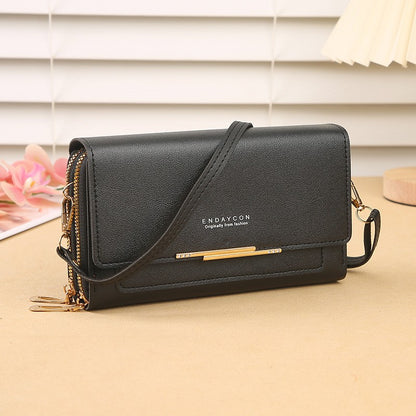 2024 New Women's Wallet Korean Multifunctional Shoulder Bag Mid-length Clutch Coin Purse
