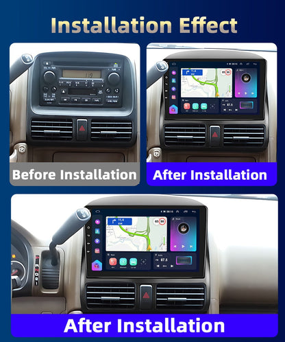 Podofo 2 Din Android Car Radio Multimidia Video Player For Honda CRV 2002-2006 GPS Navigation 2din Carplay Auto Stereo No DVD