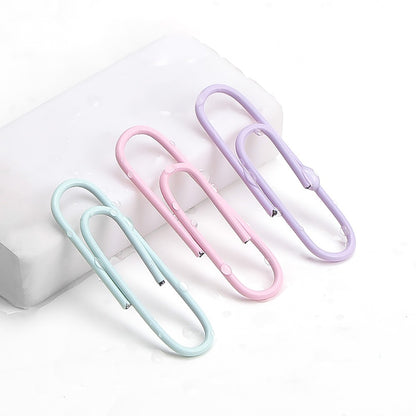 Color paper clips, office supplies, paper clips, large file bookmarks, paper clips, storage boxes, stationery