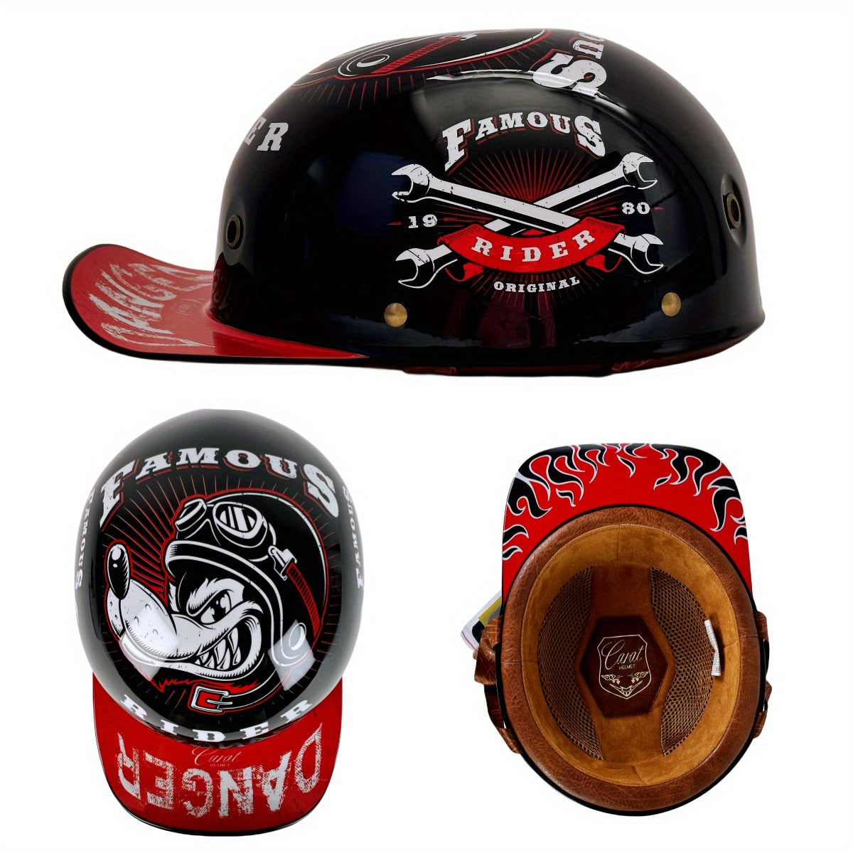 Capacete de Motocicleta Elétrica para Pilotagem de Locomotivas, Capacete Retrô Meio Capacete para Harley, Capacete Universal para Todas as Estações, Atacado de Capacetes